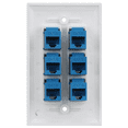 thumbnail image 5 of 3X 6 Ethernet Wall Plate 6 Port,Ethernet Wall Plate Female-Female Removable Compatible with Cat7/6/6E/5/5E, 5 of 5