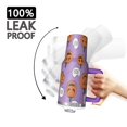 thumbnail image 3 of Purple Halloween Pumpkins with Boo Tumbler with Handle and Lid,40oz Double Wall Vacuum Insulated Tumbler,Cups Gift for Women and Men, 3 of 7