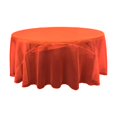 thumbnail image 1 of LA Linen TCOrgz132R-RedO98 Nappe Ronde Miroir Organza & 44; Rouge - 132 Po, 1 of 5