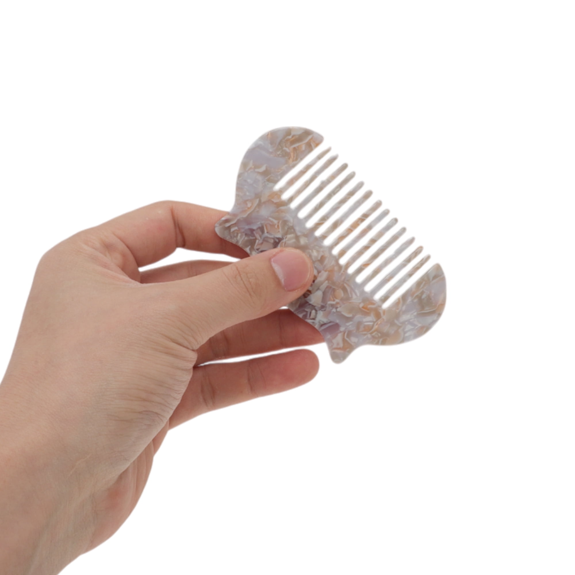 Unique Bargains 1 Pc Durable Cat Hair Comb Designed for All Hair Types Gray, Purple