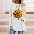 thumbnail image 2 of EQWLJWE Sweat à Capuche pour Femmes, Impression O-Cou Femmes en Vrac Mode Décontracté à Manches Longues Halloween Tops, Offres, Rabais, 2 of 4