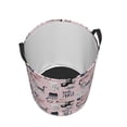 thumbnail image 3 of Balery Cat Round Laundry Basket with Handles Waterproof Freestanding Laundry Hamper for Clothes Toys in the Dorm and Family-Medium, 3 of 8