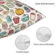 thumbnail image 3 of Yiaed Cooking Utensils Print Pillow Covers Super Soft Decorative Square Throw Pillow Covers Case Cushion Covers for Sofa Couch Bedroom Car Decor（No pillow core）-20"x20", 3 of 7