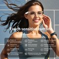 thumbnail image 4 of Lunettes Intelligentes, Lunettes Audio Intelligentes pour Hommes Femmes, Haut-Parleur Micro Intégré, Protection des Yeux, Son Surround 360, Commande à une Touche, pour Décontracté pour Sorties Décontractées, 4 of 7