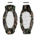 thumbnail image 6 of Yuyamidu Camo Hunting Mule Seat Cover Split Back UTV Seat Covers Compatible Fits for 3000 3010 3020 4000 4010 2001-2023 2025 Full Protection Pine Cone UTV Bench Seat Cover, 6 of 7