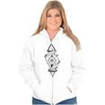 thumbnail image 4 of Dual Whales Compass Spirit Animal Zip Up Hoodie Men's Women's Brisco Brands S, 4 of 6