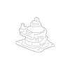 Genuine OE Honda Rear Mount - 50810-SDB-A02