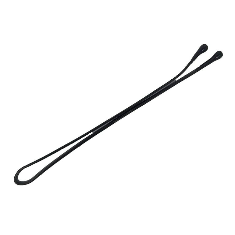 Kleravitex 2.75 Jumbo Bobby Hair Pins Black Tipped Flat Style. Perfect for Rollers - 100 Pieces Tub Made in USA