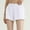 White, variant on Womens Shorts Dgankt Summer Women's Fake Two Piece Solid Color Sports Shorts Loose Breathable Yoga Shorts On Clearance