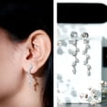 thumbnail image 3 of Rosec Jewels Lab Created Diamond Dangle Earrings - EF-VS Quality - Ready to Gift for Valentines Day, 18K White Gold, 3 of 9