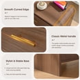 thumbnail image 6 of 31.5" Wide Nightstand Set of 2, Oversized 3 Drawers Night Stand With Charging Station, Extra Large Bedside Table, Mid Century Modern Wood Dresser for Bedroom, Walnut (Set of 2), 6 of 10