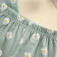 thumbnail image 5 of Bnwani 2Pcs Kids Clothing Set Summer Baby Small Floral Set Of Children Cotton Girls Round Neck T-Shirt Size 12M, 5 of 5