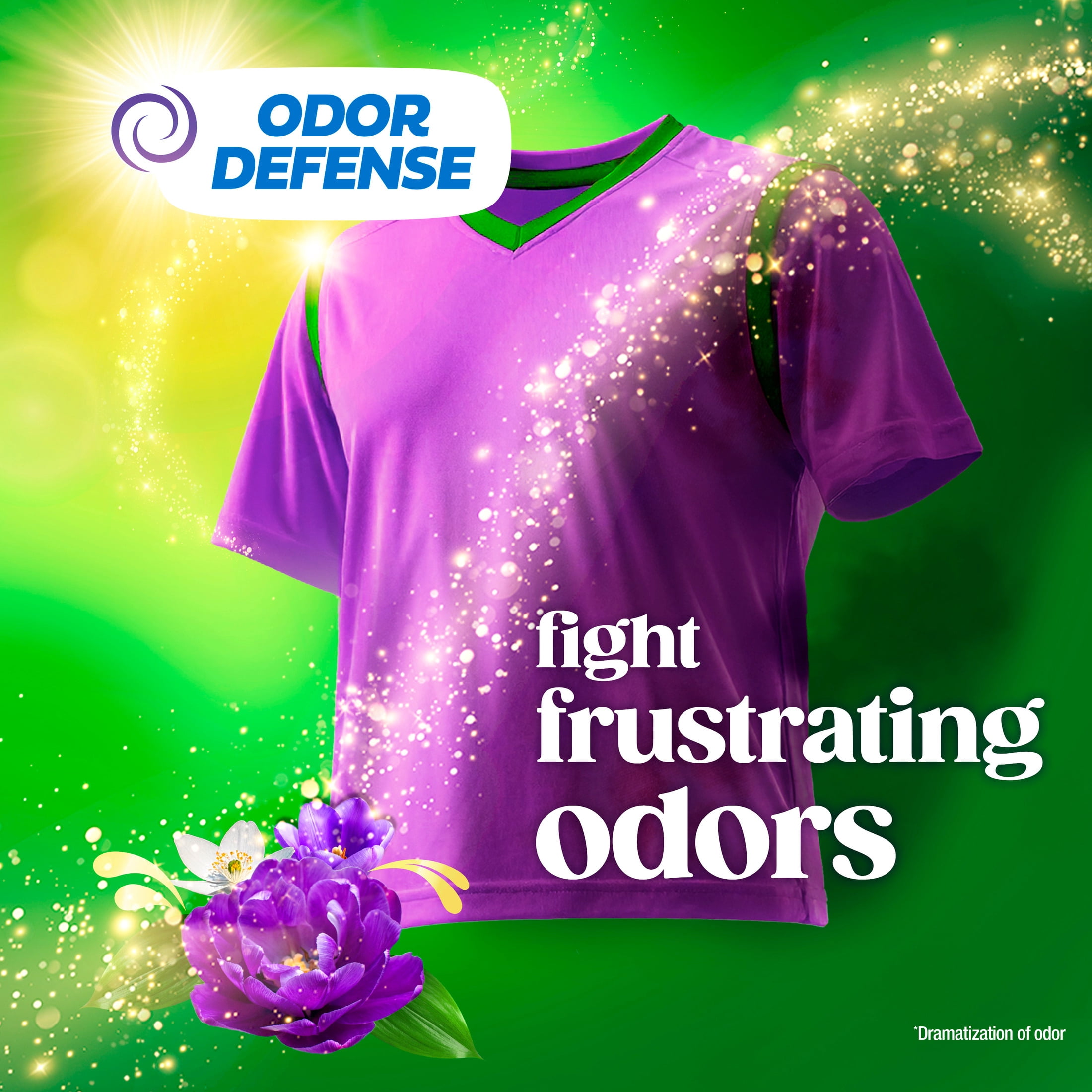 Gain Plus Laundry Detergent Liquid, Now with Odor Defense + OXI, Moonlight Breeze Scent, 133 fl oz, 101 Loads