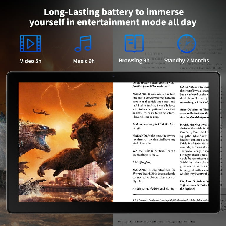 Android 14 Tablet 10 inch,Octa Core Ips HD Touch Screen,12GB RAM +