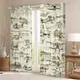 thumbnail image 2 of Airplane Blackout Curtains 38"x54" Set of 2 Panels Retro Propeller Airplane Curtains for Kids Bedroom,Old Fashioned Aircraft Window Curtains & Drapes Vintage Aircraft Aviation Art Window Treatments, 2 of 6