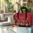 thumbnail image 4 of ZIATUBLE Christmas Trees Organizer Bag Snowflakes Sewing Tool Organizer Reusable Sewing Machine Cases and Bags Washable Sewing Machine Cabinets and Storage Organizer Home Decor, 4 of 7