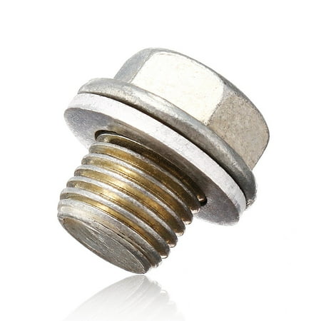 Honda Accord Oil Cap 1Pcs Engine Oil Pan Drain Bolt Plug w/ Washer For Honda Accord Acura #90009-R70-A00, 90009R70A00 ()
