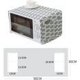 thumbnail image 2 of HUGFEGWE Home Supply Kitchen Tool Cotton Linen Kitchen Dust Proof Cover Microwave Dust Proof Cover - Grey triangle CJB91-101583, 2 of 7
