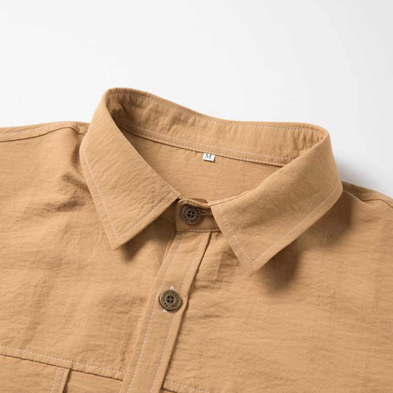 Chemise Homme Massimo Dutti Marron Taille M - Manches Longues, Occasion Très Bon état