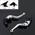 thumbnail image 1 of Short Brake Clutch Levers For Yamaha YZF R1 YZF R6 FZ1 FAZER R6S Silver, 1 of 2