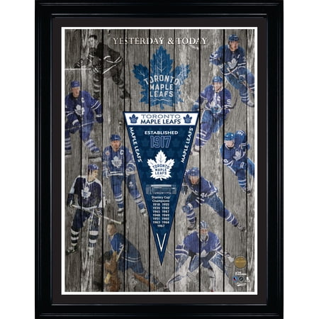 Toronto Maple Leafs Yesterday and Today Framed Collage