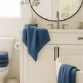thumbnail image 3 of Plush Bamboo Towel Set - Viscose from Bamboo + Cotton - 8pc - Indigo, 3 of 8