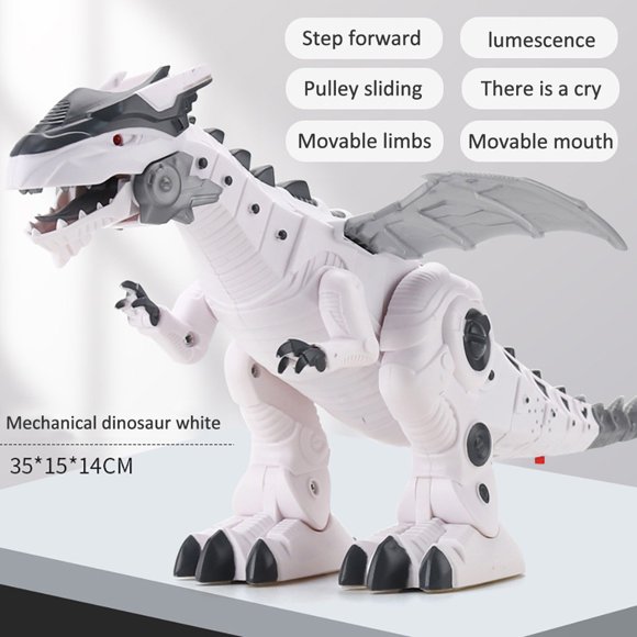 EGNMCR Children's Electric Dinosaur Toy Light Walking Dinosaur Model Toy Christmas Gift Gift for Boys and Girls