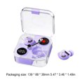 thumbnail image 3 of E89 Auricular LED Pantalla digital Auricular Compatible con Bluetooth 5.3 (Púrpura) Tmvgtek Para estrenar, 3 of 3