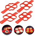 thumbnail image 3 of Silicone Non Stick Fantastic Egg Pancake Maker Ring Kitchen Baking Omelet Molds Flip Cooker Egg Ring Mold, 3 of 5