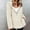 White, variant on Turilly Womens Jackets Ladies Women's Plush Long Sleeve Zip Hooded Jacket Casual Coat/Jacket Solid Color with Pockets