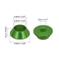 thumbnail image 2 of Uxcell M3 Cone Cup Washers,Anodized Aluminum Gaskets for Screw RC/FPV/PC/Drone, Pack of 20 (Green), 2 of 6