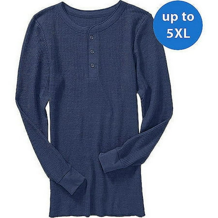 Fruit of the Loom - Big Men's Thermal Henley Shirt