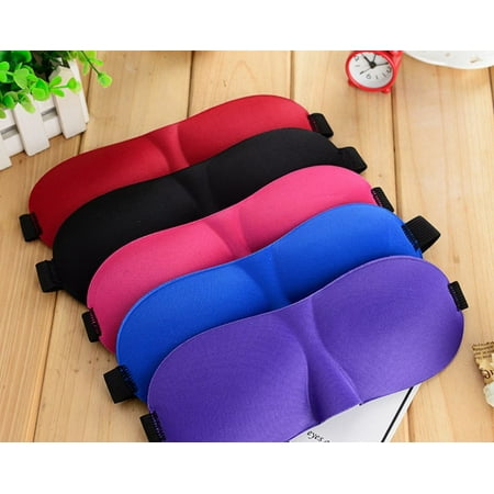 Men Eye - CBD Black 3D Travel Sleep Eye Mask for Men / Woman Sleeping Eyeshade Soft Rest Relax Blindfold Contoured Black