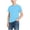 Sky Blue, variant on CYRBOKO Boys T-shirts, Cotton Short Sleeve Casual Soft Basic Tops Dark Gray Size 10-12 T