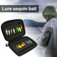 thumbnail image 2 of Sequins Fishing Lures Set with Storage Bag Compact Design Portable Metal Spoon Spinner Kit Freshwater Artificial Baits Fishing Tackle, 2 of 8