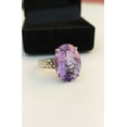 thumbnail image 5 of Beautiful Purple Amethyst 925 Sterling Silver birthstone Ring - Engagement & Wedding Ring - Gemstone Ring, 5 of 6