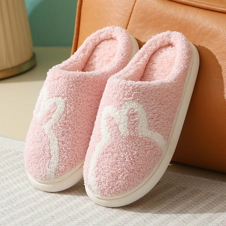 

Zedker Arch Support Slippers Women Cute Women Slippers Womens Mens Fall Winter Plush Warm Slippers Cartoon Home Shoes Indoor Cotton Slipper