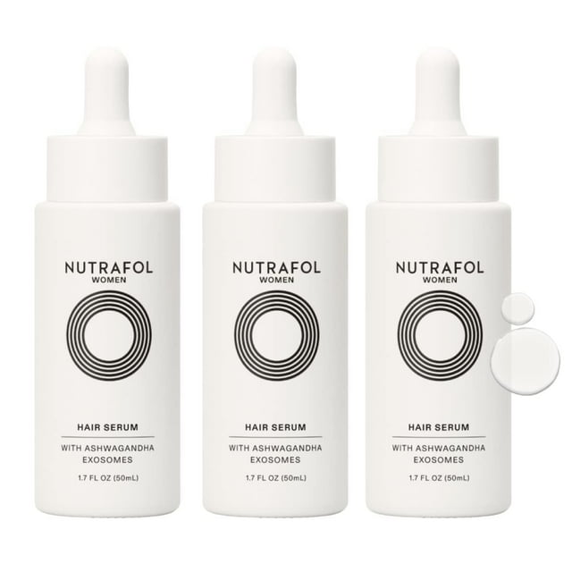 Sérum capilar Nutrafol para cuero cabelludo vegano para mujer 50 ml paquete de 3