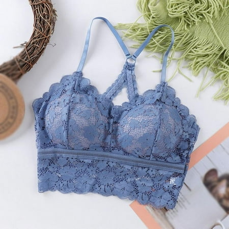 

Women s Push-Up Active Y-line Straps Lace Sports Bra Underwear Female Lingerie