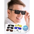 thumbnail image 3 of TINHAO Polarized Clip On Sunglasses Flip Up UV400 Protection Anti Glare Lens Wear Over Prescription Glasses, 3 of 8