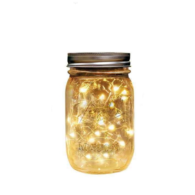 Lámpara solar Luces de botella solares Luces de albañil Luces de jardín al aire libre Luces colgantes de botellas Luces de tarro de vidrio Luces de pared Luces de calle LED 20 cuentas de lámpara Luz cálida ER