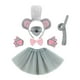 thumbnail image 3 of 6 piezas de diadema con orejas de ratón, disfraz de Halloween, disfraz de animal, conjunto con gorro de chef, poliéster para niños, adecuado para obra, 3 of 9