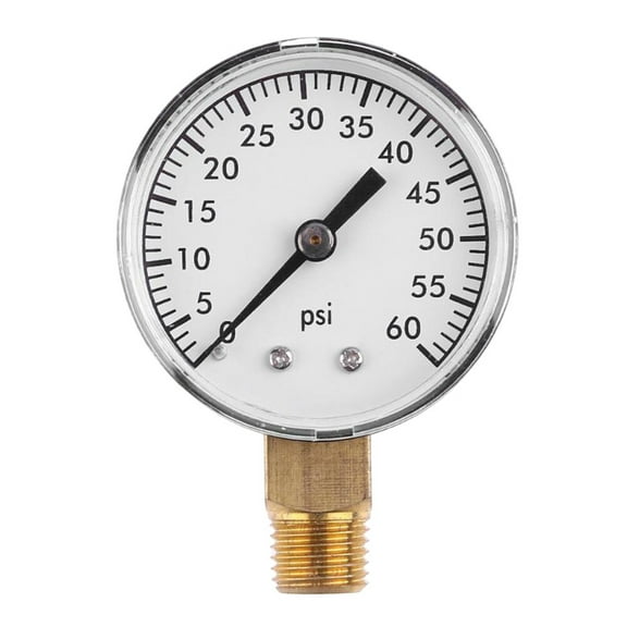 Zehuanyu 0-60 PSI Utility Vacuum Pressure Gauge for Air Compressor Water Oil Gas