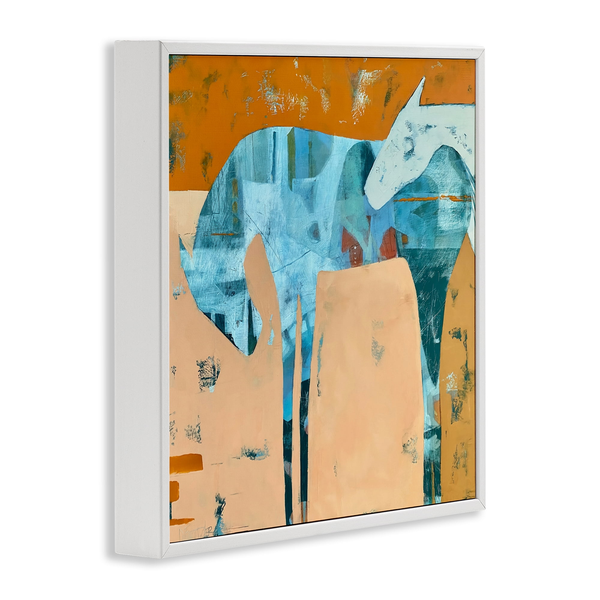 Kindred Crush Horses White Framed Giclee Art, design by Dianna Fritzler