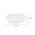 thumbnail image 5 of White Ceramic Soap Dish Holder for Bathroom, Scrub Soap Tray Organizer, Washing Rack and Accessories Display, 5 of 6