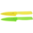 thumbnail image 2 of Kuhn Rikon Nonstick Colori Citrus 4-Inch Paring Knife Set, Green/Yellow, 2 of 3