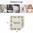 thumbnail image 5 of Cloth Napkins Set of 8 - 20x20 Inches, Green Eggs Easter Washable Reusable Table Napkins, Leaves Elegant Pastoral Rustic Soft & Absortbent Dining Napkin for Party Wedding Hotel Restaurant, 5 of 8