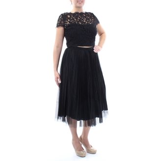Robe Adrianna Papell Noire Taille 14 - Longue, Coupe Ajustée - Neuf Avec étiquettes