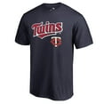 thumbnail image 2 of Men's Navy Minnesota Twins Team Lockup T-Shirt, 2 of 3