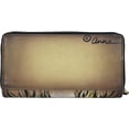 thumbnail image 2 of Anna by Anuschka Women's Hand Painted Genuine Leather Two Fold Wallet - Lion Pride Tan, 2 of 4